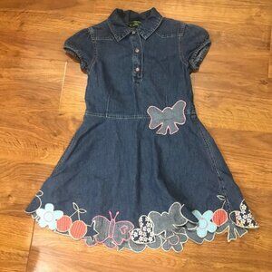 Oilily denim Dress sz 7